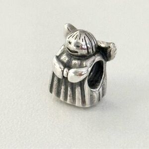 Pandora 925 Angel Of Hope Rare Retired Christmas Bead Charm